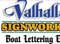 Valhalla Signworks - boat Lettering, Etc.